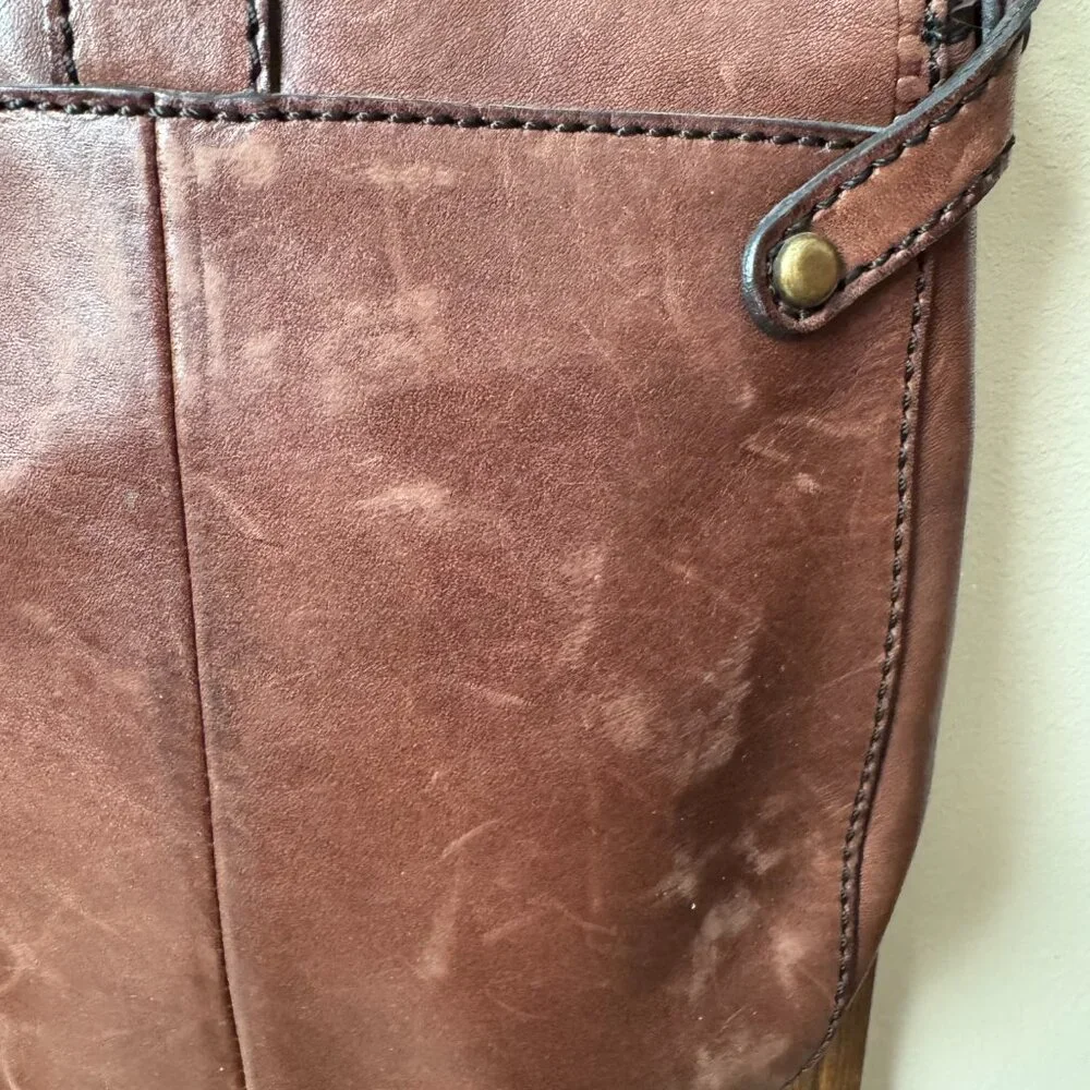 Fossil Brown Crossbody Leather Saddlebag